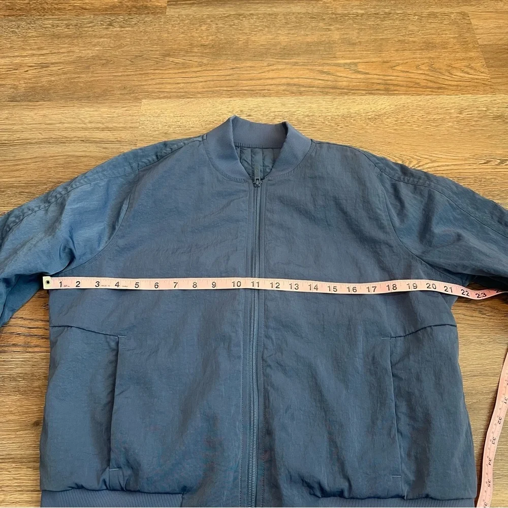 Lululemon Non-Stop Bomber Jacket Reversible Blue Size 10 Athleisure Outdoor